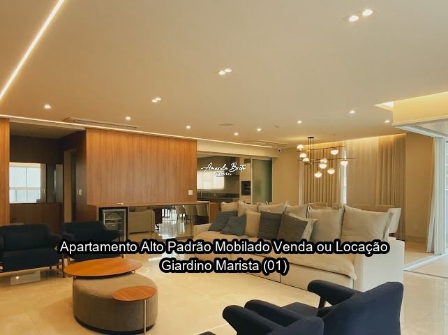 Apartamento Alto Padrão Mobilado para Venda ou Locação no Edifício Giardino Marista